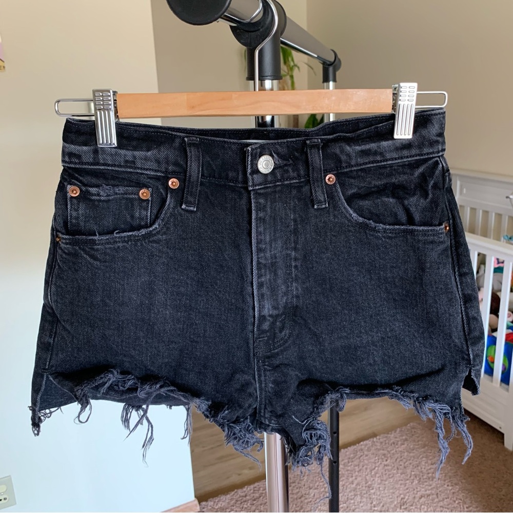 Abercrombie & Fitch High Rise Jean Short 25 0